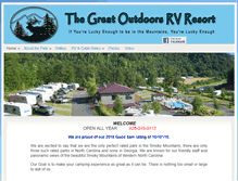 Tablet Screenshot of gorvresort.com